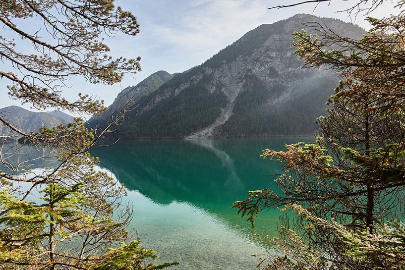 Plansee lake with mountain scenery in Tyrol, Austria by Thomas Marx