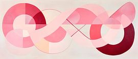Abstract pink composition - Modern design by Poster Art Shop