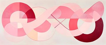 Abstract pink composition - Modern design by Poster Art Shop