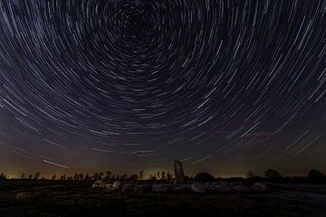 Circles in the night - star trails by Karla Leeftink