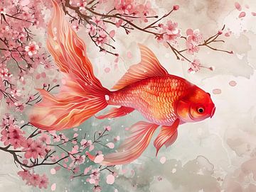 Japanese goldfish by PixelPrestige