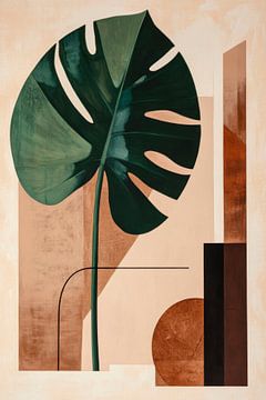 Groen blad van Poster Art Shop