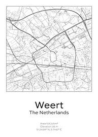 Stadtplan - Niederlande - Weert von Ramon van Bedaf