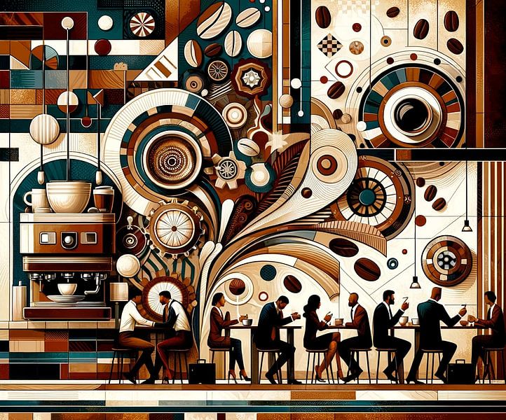 Bistro life in modern patterns by artefacti