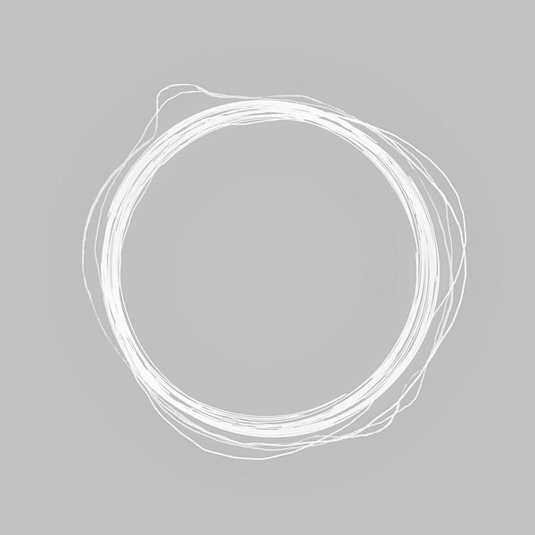 Moon Force Lines Shapes in Grey by Mad Dog Art