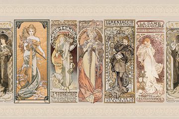 Youth style ladies Alphonse Mucha by Andrea Haase