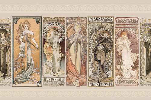 Art Nouveau Dames Alphonse Mucha