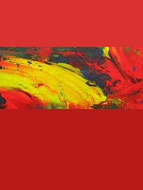Abstract colour fields / red yellow