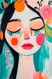 Bunte Blüten der Stille von Poster Art Shop