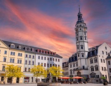 Rathaus mit Marktplatz von Gera in Thüringen von Animaflora PicsStock
