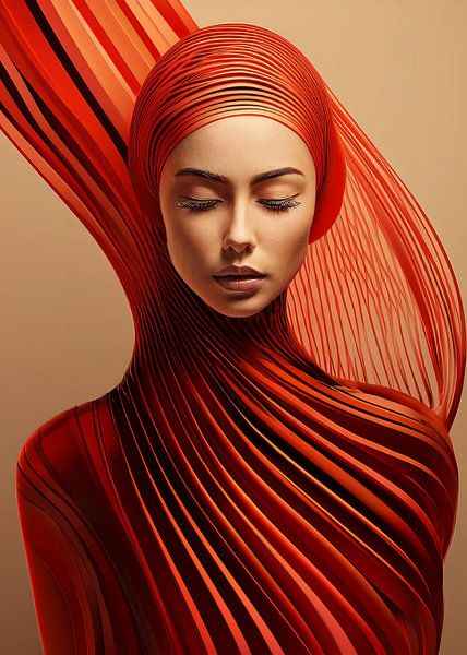 Just Red by Digital Art Studio