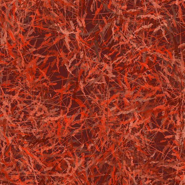 Vintage Garden in Warm Tones. Autumnal abstract botanical by Dina Dankers