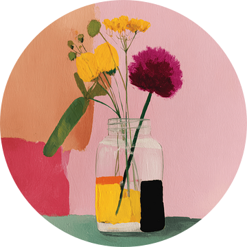 Kleurrijk stilleven met bloemen