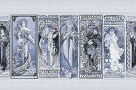 Art Nouveau Dames Alphonse Mucha van Andrea Haase thumbnail