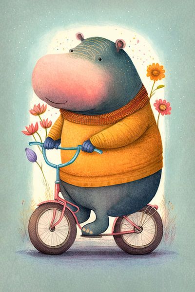 Beastly wacky - hippo by Erich Krätschmer