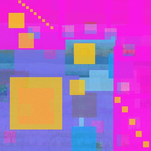 Geometrie Roze Geel Purper