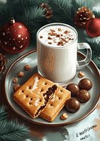 Affiche sur les aliments de Noël