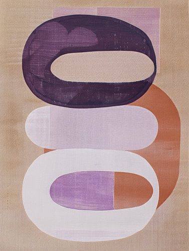 Moderne und abstrakte Formen in Pastellfarben