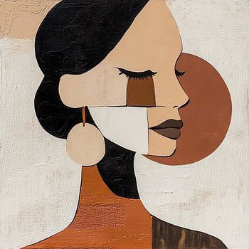 Portrait in warm, earthy tones