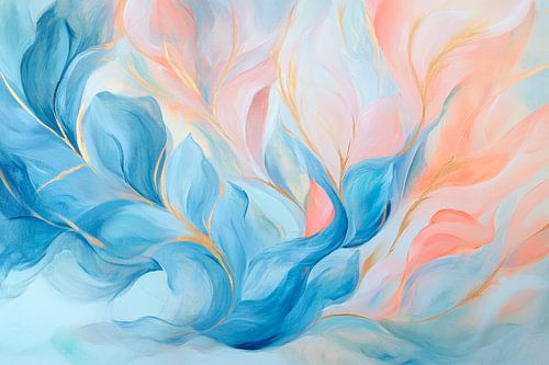 Zachte pastelkleuren en aquareltexturen