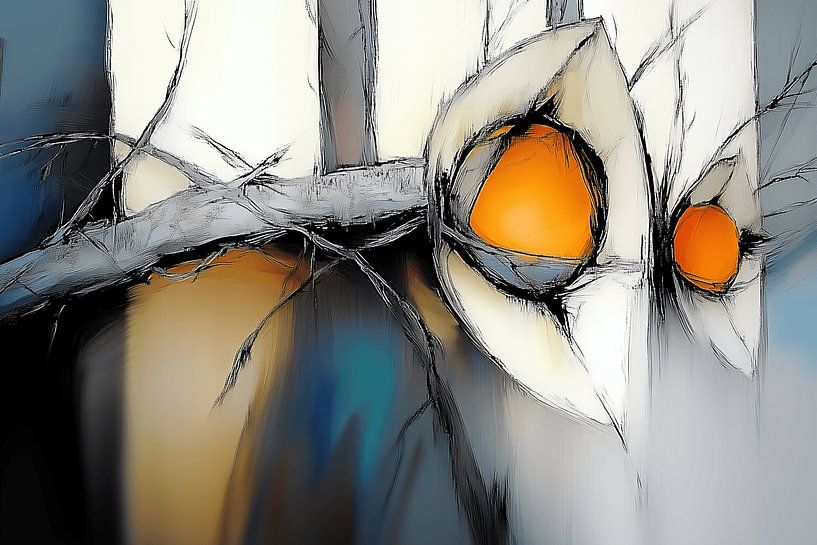 Abstracte bloemen van Ton Kuijpers