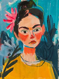 Peinture de Frida sur haroulita