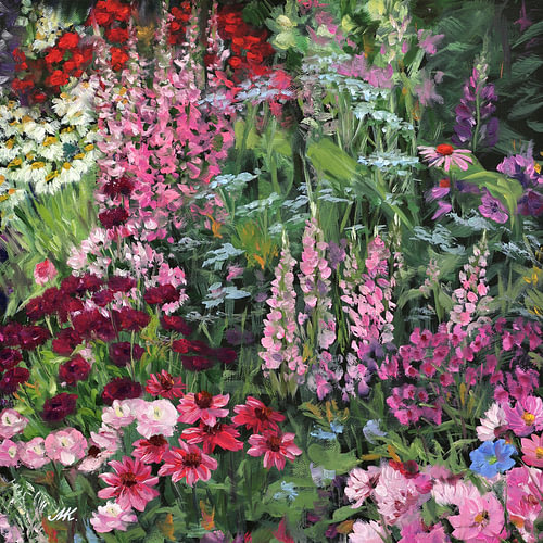 Inmitten der Sommerblumen – Impressionistischer Garten