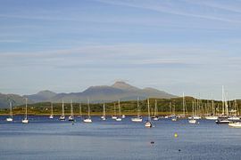 Hafen bei Dunstaffnage Castle, Schottland, Vereinigtes Königreich