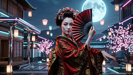 Japan, Geisha von my pixel art