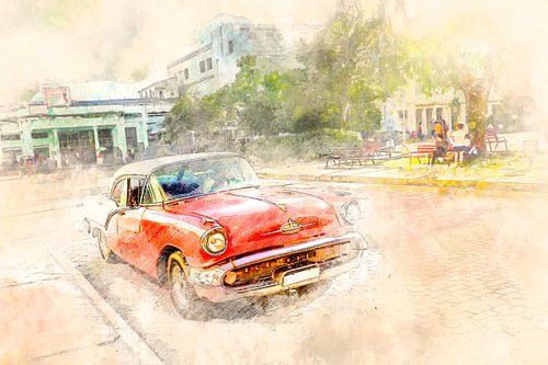 Cuba rode oldtimer