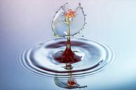 Waterdruppel splash in drie kleuren van Focco van Eek thumbnail