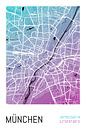 Munich - Plan de ville Design Plan de ville (gradient) par ViaMapia Aperçu