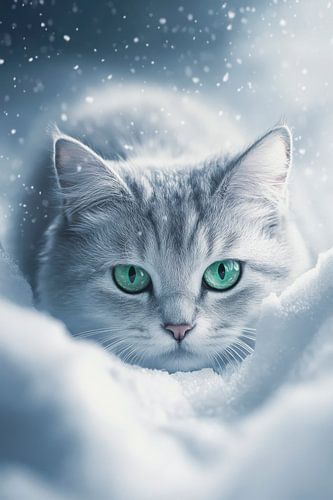 Sneeuwkat winter