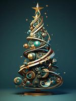 Een moderne kerstboom.