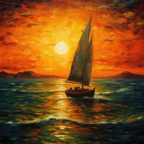 Zeilboot Zee Maritiem Maan Scheepvaart