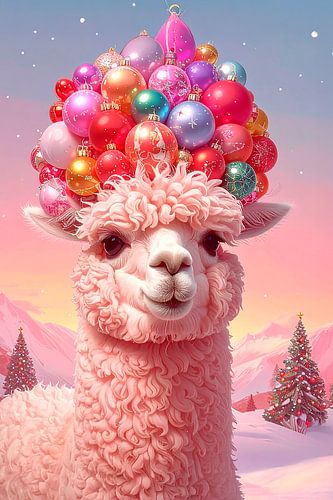 Alpaca met ballen...