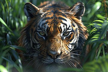 Tiger close-up by MNS Designs