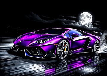 Lamborghini Sesto Elemento Nachtmaan 2 van MIROKKU
