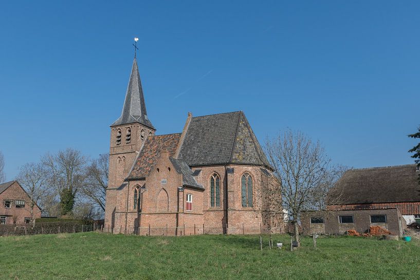 Kirche in Persingen, Ooijpolder bei Nijmegen von Patrick Verhoef