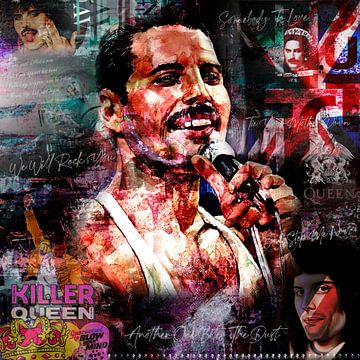Freddie Mercury sur Rene Ladenius Digital Art