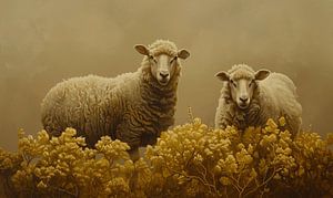 Die Schönheit der Schafe auf Texel