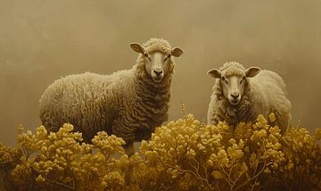 La beauté des moutons à Texel sur Karina Brouwer