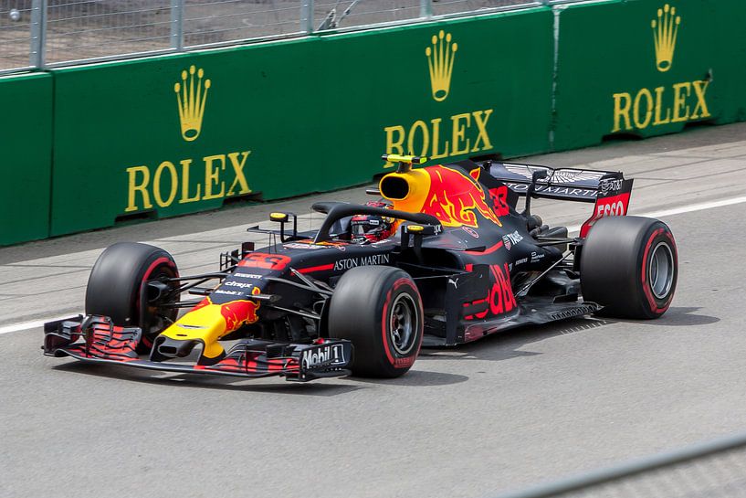 Max Verstappen tijdens de Grand Prix van Canada 2018 (Formule 1) van Stephan Neven