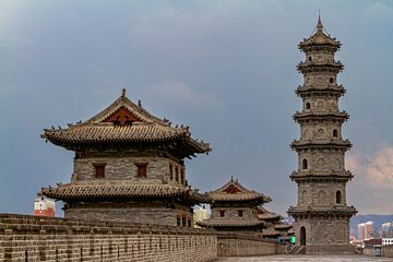 The city wall of Datong in China by Roland Brack