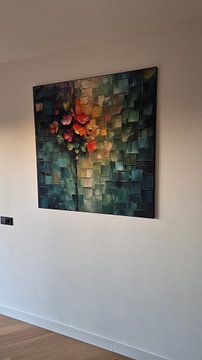 Kundenfoto: Blütenblatt-Patchwork-Welle von Kunst Laune