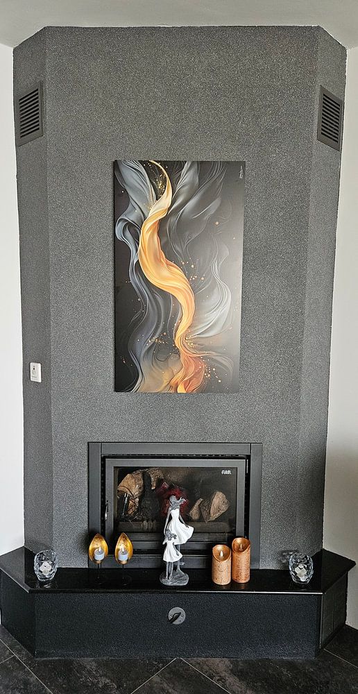 zwart-goud-zilver  van Gelissen Artworks 