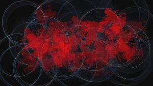 Abstract rood zwart wit