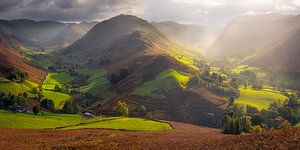 Martindale Valley,  Lake District van Jos Pannekoek