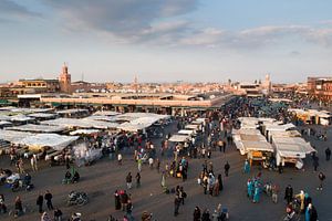 Djemaa el fna, Marrakech van Keesnan Dogger Fotografie