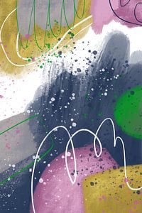 Enjoy II [modern abstract painting, mixed-media]
